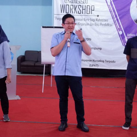 Career Workshop & Seminar Pengembangan Wawasan Karir Bagi Mahasiswa Fakultas Keguruan dan Ilmu Pendidikan, Universitas Lampung, 26 September 2019 (gambar 4)